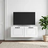 TV staliukas Sieninė TV spintelė Balta 78,5 x 31 x 30 cm Apdirbta mediena
