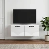 TV staliukas Sieninė TV spintelė Balta 78,5 x 41 x 30 cm Apdirbta mediena