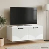 TV staliukas Sieninė TV spintelė Balta 78,5 x 41 x 30 cm Apdirbta mediena
