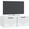 TV staliukas Sieninė TV spintelė Balta 78,5 x 41 x 30 cm Apdirbta mediena