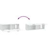 TV staliukas Sieninė TV spintelė Balta 98 x 31 x 30 cm Apdirbta mediena