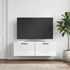 TV staliukas Sieninė TV spintelė Balta 98 x 31 x 30 cm Apdirbta mediena
