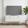 TV staliukas Sieninė TV spintelė Balta 98 x 31 x 30 cm Apdirbta mediena