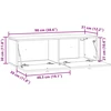 TV staliukas Sieninė TV spintelė Balta 98 x 31 x 30 cm Apdirbta mediena