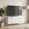 TV staliukas Sieninė TV spintelė Balta 98 x 31 x 30 cm Apdirbta mediena