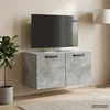 TV staliukas Sieninė TV spintelė Betono pilka 59,5 x 31 x 30 cm