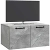 TV staliukas Sieninė TV spintelė Betono pilka 59,5 x 41 x 30 cm