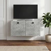 TV staliukas Sieninė TV spintelė Betono pilka 59,5 x 31 x 30 cm