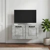 TV staliukas Sieninė TV spintelė Betono pilka 59,5 x 31 x 30 cm