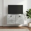 TV staliukas Sieninė TV spintelė Betono pilka 59,5 x 31 x 30 cm