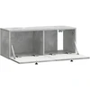 TV staliukas Sieninė TV spintelė Betono pilka 78,5 x 31 x 30 cm