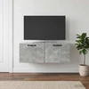 TV staliukas Sieninė TV spintelė Betono pilka 78,5 x 41 x 30 cm