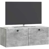 TV staliukas Sieninė TV spintelė Betono pilka 78,5 x 31 x 30 cm
