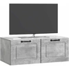TV staliukas Sieninė TV spintelė Betono pilka 78,5 x 41 x 30 cm