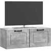 TV staliukas Sieninė TV spintelė Betono pilka 78,5 x 31 x 30 cm