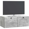 TV staliukas Sieninė TV spintelė Betono pilka 78,5 x 41 x 30 cm