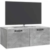 TV staliukas Sieninė TV spintelė Betono pilka 78,5 x 41 x 30 cm