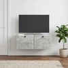 TV staliukas Sieninė TV spintelė Betono pilka 78,5 x 41 x 30 cm