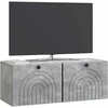 TV staliukas Sieninė TV spintelė Betono pilka 78,5 x 31 x 30 cm
