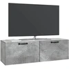TV staliukas Sieninė TV spintelė Betono pilka 98 x 31 x 30 cm