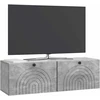 TV staliukas Sieninė TV spintelė Betono pilka 98 x 31 x 30 cm