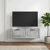 TV staliukas Sieninė TV spintelė Betono pilka 98 x 31 x 30 cm
