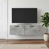 TV staliukas Sieninė TV spintelė Betono pilka 98 x 31 x 30 cm
