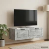 TV staliukas Sieninė TV spintelė Betono pilka 98 x 41 x 30 cm
