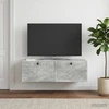 TV staliukas Sieninė TV spintelė Betono pilka 98 x 41 x 30 cm