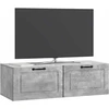 TV staliukas Sieninė TV spintelė Betono pilka 98 x 41 x 30 cm