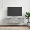 TV staliukas Sieninė TV spintelė Betono pilka 98 x 41 x 30 cm