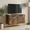 TV staliukas Sieninė TV spintelė Dūminio ąžuolo 59,5 x 31 x 30 cm