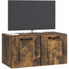 TV staliukas Sieninė TV spintelė Dūminio ąžuolo 59,5 x 31 x 30 cm