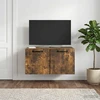 TV staliukas Sieninė TV spintelė Dūminio ąžuolo 59,5 x 41 x 30 cm