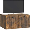 TV staliukas Sieninė TV spintelė Dūminio ąžuolo 59,5 x 41 x 30 cm