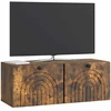 TV staliukas Sieninė TV spintelė Dūminio ąžuolo 78,5 x 31 x 30 cm