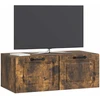 TV staliukas Sieninė TV spintelė Dūminio ąžuolo 78,5 x 41 x 30 cm
