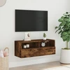 TV staliukas Sieninė TV spintelė, dūminio ąžuolo, 80x30x30cm, mediena