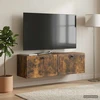 TV staliukas Sieninė TV spintelė Dūminio ąžuolo 98 x 31 x 30 cm