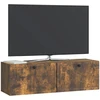 TV staliukas Sieninė TV spintelė Dūminio ąžuolo 98 x 31 x 30 cm