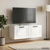 TV staliukas Sieninė TV spintelė Itin blizgi balta 78,5 x 31 x 30 cm