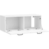 TV staliukas Sieninė TV spintelė Itin blizgi balta 78,5 x 31 x 30 cm