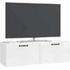 TV staliukas Sieninė TV spintelė Itin blizgi balta 98 x 31 x 30 cm