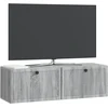 TV staliukas Sieninė TV spintelė Pilka sonoma ąžuolo 98 x 31 x 30 cm