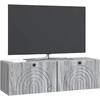 TV staliukas Sieninė TV spintelė Pilka sonoma ąžuolo 98 x 31 x 30 cm