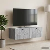 TV staliukas Sieninė TV spintelė Pilka sonoma ąžuolo 99 x 41 x 30 cm