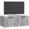 TV staliukas Sieninė TV spintelė Pilka sonoma ąžuolo 78,5 x 41 x 30 cm