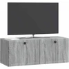 TV staliukas Sieninė TV spintelė Pilka sonoma ąžuolo 78,5 x 31 x 30 cm