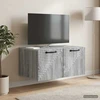TV staliukas Sieninė TV spintelė Pilka sonoma ąžuolo 59,5 x 41 x 30 cm