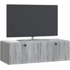TV staliukas Sieninė TV spintelė Pilka sonoma ąžuolo 98 x 41 x 30 cm